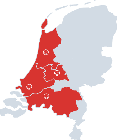 Actieve Gebieden van schoonmaakbedrijf HBL
